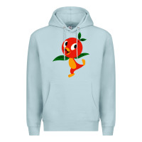 Blue Mist orange bird Premium Hoodie - linhVisuals