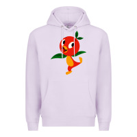 Lilac orange bird Premium Hoodie - linhVisuals