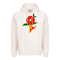 Pale Pink orange bird Premium Hoodie - linhVisuals