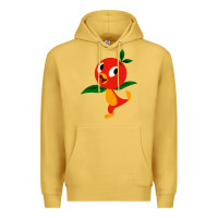 Antique Gold orange bird Premium Hoodie - linhVisuals
