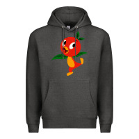 Charcoal Heather orange bird Premium Hoodie - linhVisuals