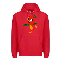 Red orange bird Premium Hoodie - linhVisuals
