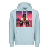 Blue Mist Juice pink Premium Hoodie - linhVisuals