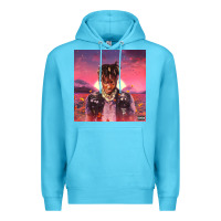 Ocean Blue Juice pink Premium Hoodie - linhVisuals