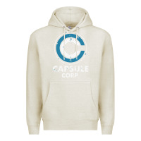 Oatmeal Heather capsule corporation essentia Premium Hoodie - linhVisuals