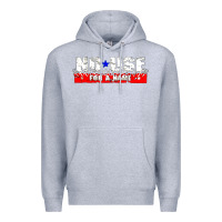 Heather Grey American punk Premium Hoodie - linhVisuals