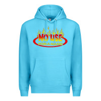Ocean Blue American punk Premium Hoodie - linhVisuals