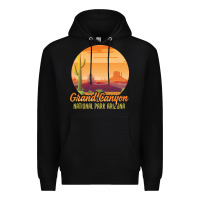 Black grand canyon national park t  shirt grand canyon arizona u s national Premium Hoodie - linhVisuals