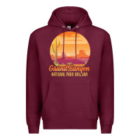 Burgundy grand canyon national park t  shirt grand canyon arizona u s national Premium Hoodie - linhVisuals