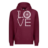 Burgundy cycling t  shirt cycling cyclist t  shirt (1) Premium Hoodie - linhVisuals