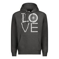 Charcoal Heather cycling t  shirt cycling cyclist t  shirt (1) Premium Hoodie - linhVisuals