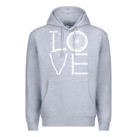 Heather Grey cycling t  shirt cycling cyclist t  shirt (1) Premium Hoodie - linhVisuals