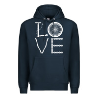 Navy cycling t  shirt cycling cyclist t  shirt (1) Premium Hoodie - linhVisuals
