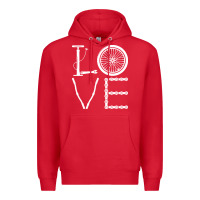 Red cycling t  shirt cycling cyclist t  shirt (1) Premium Hoodie - linhVisuals