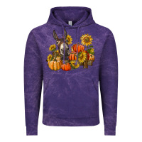Cloud Purple donkey sunflower and pumpkin farm Vintage Hoodie - BarkalooDesign