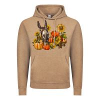 Vintage Coffee donkey sunflower and pumpkin farm Vintage Hoodie - BarkalooDesign