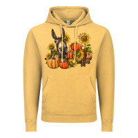 Vintage Mustard donkey sunflower and pumpkin farm Vintage Hoodie - BarkalooDesign