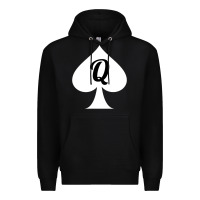 Black queen of spades clothes for women   qos tee t shirt Premium Hoodie - linhVisuals