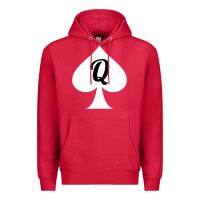 Cardinal queen of spades clothes for women   qos tee t shirt Premium Hoodie - linhVisuals