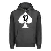 Charcoal Heather queen of spades clothes for women   qos tee t shirt Premium Hoodie - linhVisuals