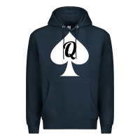 Navy queen of spades clothes for women   qos tee t shirt Premium Hoodie - linhVisuals