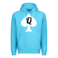 Ocean Blue queen of spades clothes for women   qos tee t shirt Premium Hoodie - linhVisuals