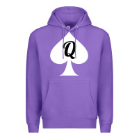 Purple queen of spades clothes for women   qos tee t shirt Premium Hoodie - linhVisuals
