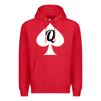 Red queen of spades clothes for women   qos tee t shirt Premium Hoodie - linhVisuals