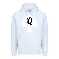 White queen of spades clothes for women   qos tee t shirt Premium Hoodie - linhVisuals