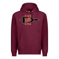Burgundy san diego state aztecs Premium Hoodie - linhVisuals