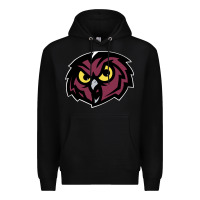 Black temple owls Premium Hoodie - linhVisuals