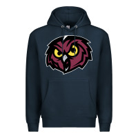Navy temple owls Premium Hoodie - linhVisuals