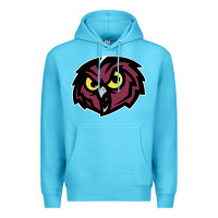 Ocean Blue temple owls Premium Hoodie - linhVisuals