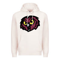 Pale Pink temple owls Premium Hoodie - linhVisuals