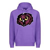 Purple temple owls Premium Hoodie - linhVisuals
