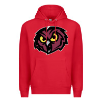 Red temple owls Premium Hoodie - linhVisuals