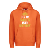 Carrot it's my son's 15th birthday 15 years old boy t shirt Premium Hoodie - linhVisuals