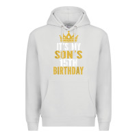 Dove Grey it's my son's 15th birthday 15 years old boy t shirt Premium Hoodie - linhVisuals