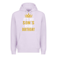 Lilac it's my son's 15th birthday 15 years old boy t shirt Premium Hoodie - linhVisuals