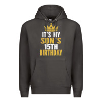 Smoke it's my son's 15th birthday 15 years old boy t shirt Premium Hoodie - linhVisuals