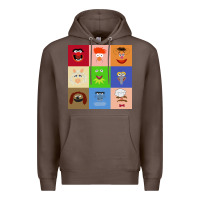 Coffee Muppets and Friends Premium Hoodie - linhVisuals