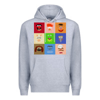 Heather Grey Muppets and Friends Premium Hoodie - linhVisuals