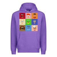 Purple Muppets and Friends Premium Hoodie - linhVisuals