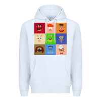 White Muppets and Friends Premium Hoodie - linhVisuals