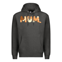 Charcoal Heather Bluey Mum Premium Hoodie - linhVisuals