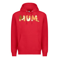 Red Bluey Mum Premium Hoodie - linhVisuals
