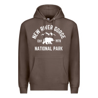 Coffee womens new river gorge national park bear west virginia nature v neck Premium Hoodie - linhVisuals