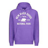 Purple womens new river gorge national park bear west virginia nature v neck Premium Hoodie - linhVisuals