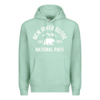 Seafoam womens new river gorge national park bear west virginia nature v neck Premium Hoodie - linhVisuals
