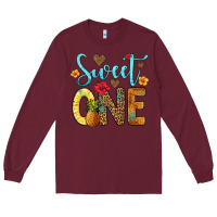 Burgundy sweet one pineapple Long Sleeve Tee - Artiststas
